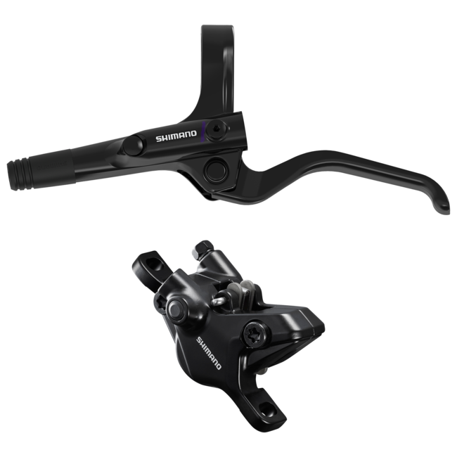 Shimano BR-MT410 Disc Brake and BL-UR405 Lever, Post Mount, Black - Front