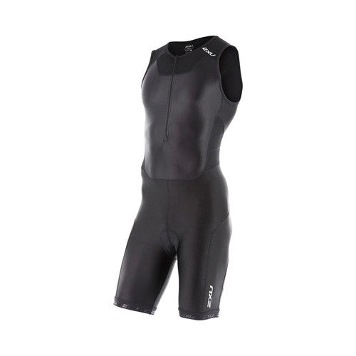 2XU Men's X-VENT Full Zip Trisuit Blk/Blk