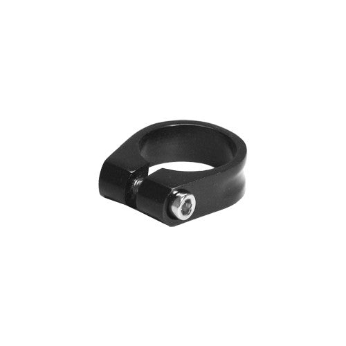 Summit Alloy Seat Post Clamp w/Bolt Black 25.4mm