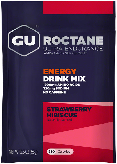 GU Roctane Energy Drink Mix, Strawberry Hibiscus