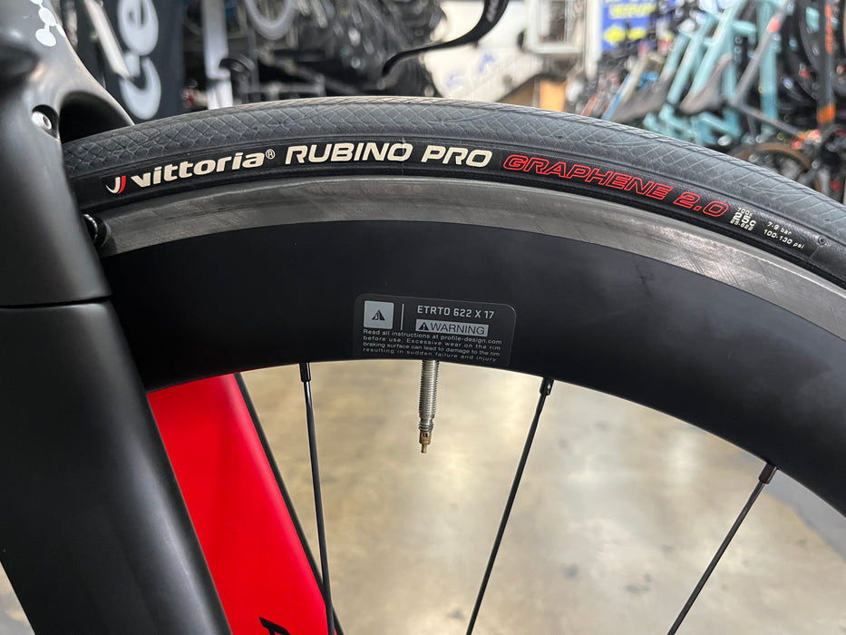 Argon 18 E-119 Tri+ Shimano Ultegra 11 Speed w/Profile Design 58/78 Wheels - Black 2022