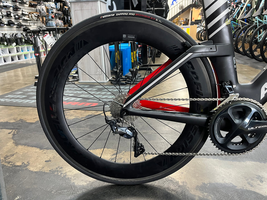 Argon 18 E-119 Tri+ Shimano Ultegra 11 Speed w/Profile Design 58/78 Wheels - Black 2022