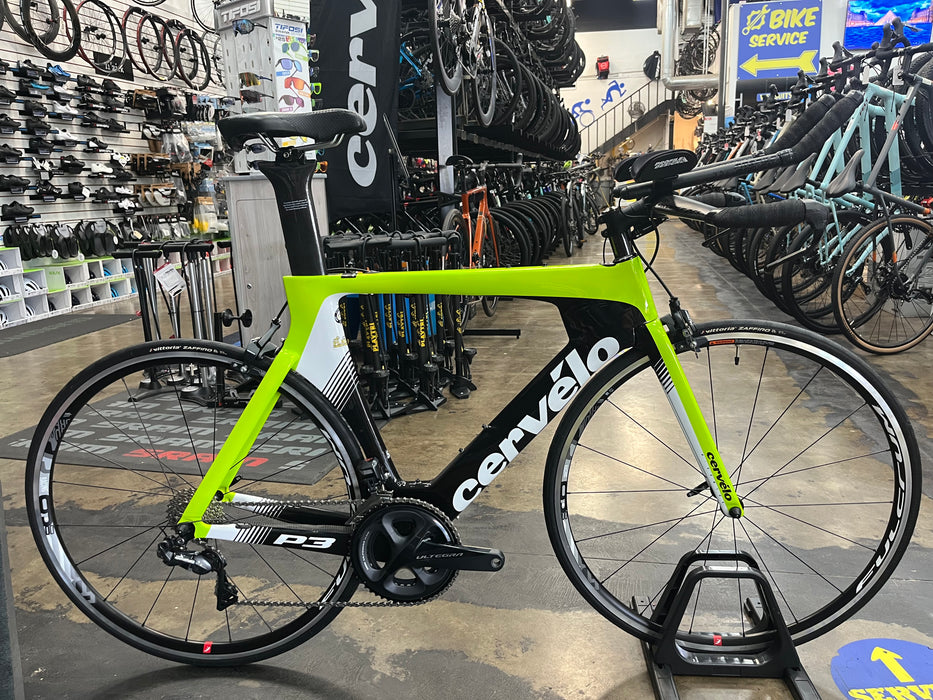 Cervelo P3 Shimano Ultegra Di2 11 Speed - Fluoro/White/Black DEMO