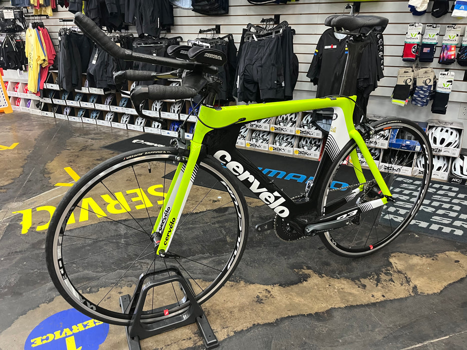 Cervelo P3 Shimano Ultegra Di2 11 Speed - Fluoro/White/Black DEMO