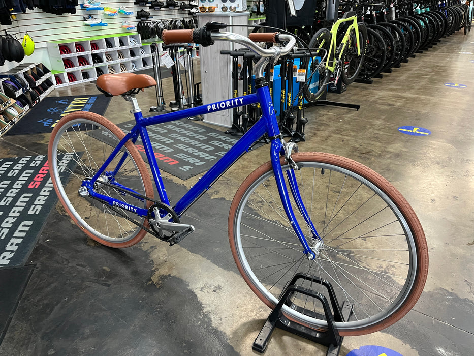 Priority Belt Drive Bicycle Shimano 3 Speed C/B - Blue USED