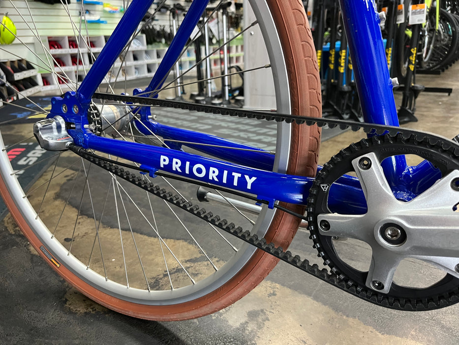Priority Belt Drive Bicycle Shimano 3 Speed C/B - Blue USED