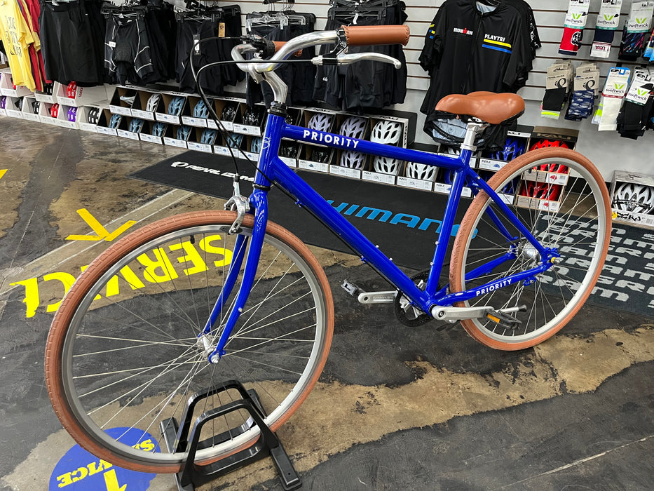 Priority Belt Drive Bicycle Shimano 3 Speed C/B - Blue USED