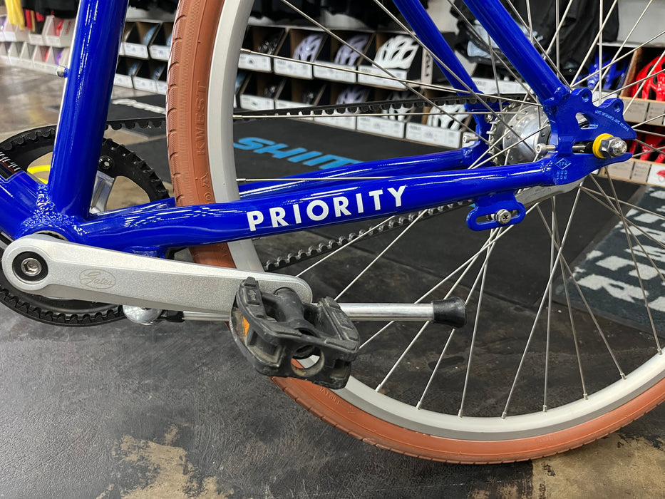 Priority Belt Drive Bicycle Shimano 3 Speed C/B - Blue USED