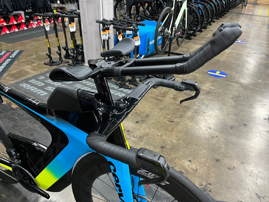 Cervelo P3X SRAM Rival eTap AXS 2x w/ZIPP 808 Firecrest Wheels - Rivera/Fluoro/Black