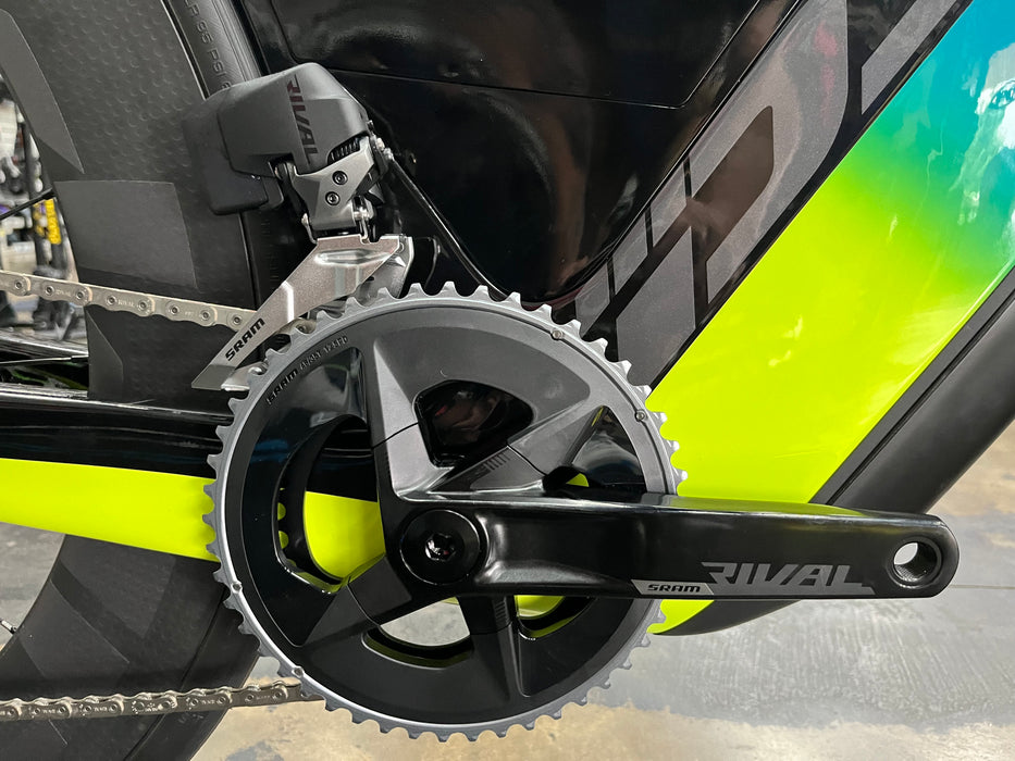 Cervelo P3X SRAM Rival eTap AXS 2x w/ZIPP 808 Firecrest Wheels - Rivera/Fluoro/Black