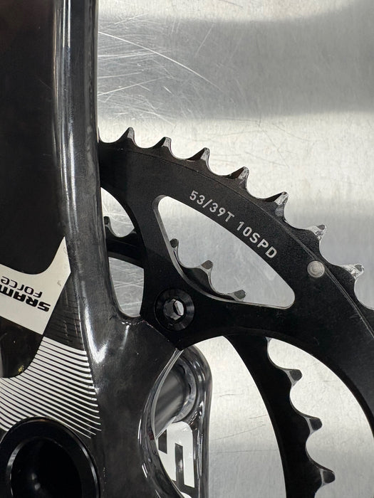SRAM Force 22 Exogram BB30 172.5mm 53-39T 10-Speed Crankset Used