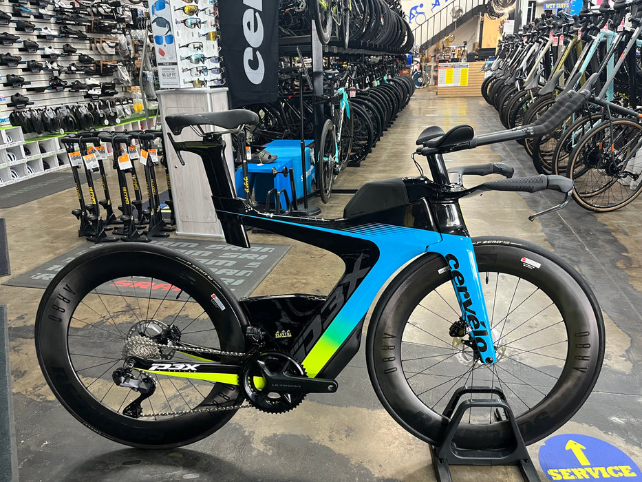Cervelo P3X Shimano Ultegra Di2 12 Speed - Reynolds AR80 Wheels - Rivera/Fluoro/Black