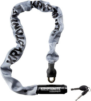Kryptonite Krypto Keeper 785 Integrated Chain Lock: 2.8' (85cm) Gray
