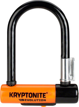 Kryptonite Evolution Series U-Lock - 3.25 x 5.5", Keyed, Black, Includes Bracket