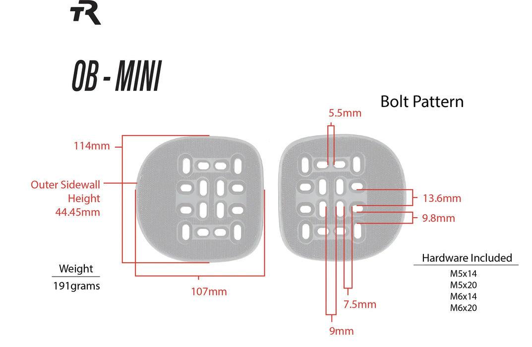 TriRig Mini Open Back Arm Cups