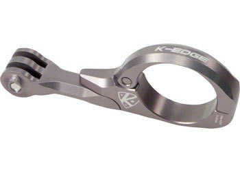 K-EDGE Go Big Pro Universal Action Camera and Light Handlebar Mount 31.8mm Gunmetal