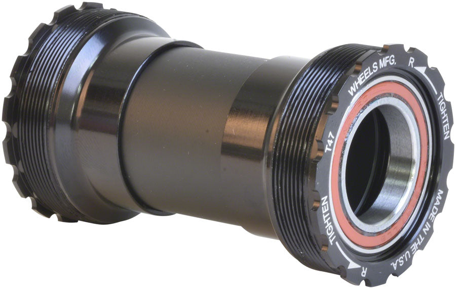 Wheels Manufacturing T47 Inboard Bottom Bracket With Angular Contact Bearings for 22/24mm (SRAM/GXP) Spindles