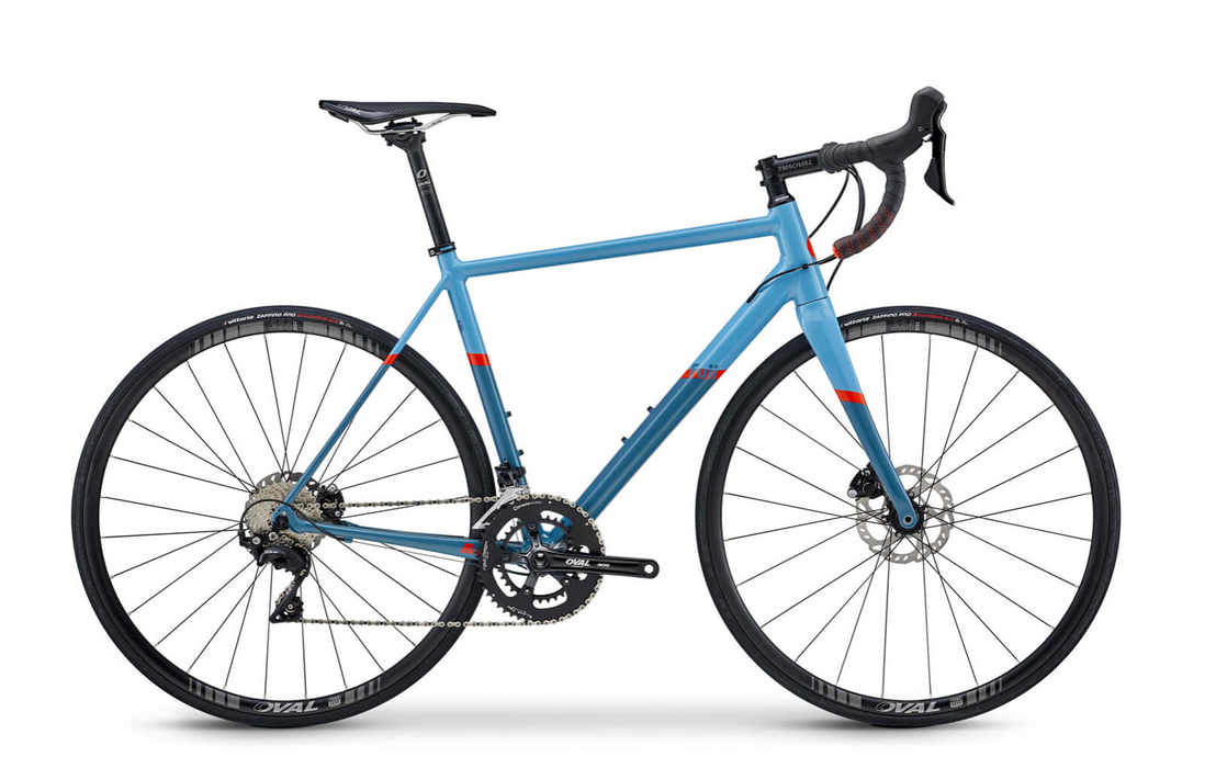 Fuji SL-A 1.3 Disc Shimano 105 11 Speed - Cool Gray/Red Orange