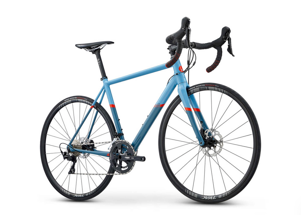 Fuji SL-A 1.3 Disc Shimano 105 11 Speed - Cool Gray/Red Orange