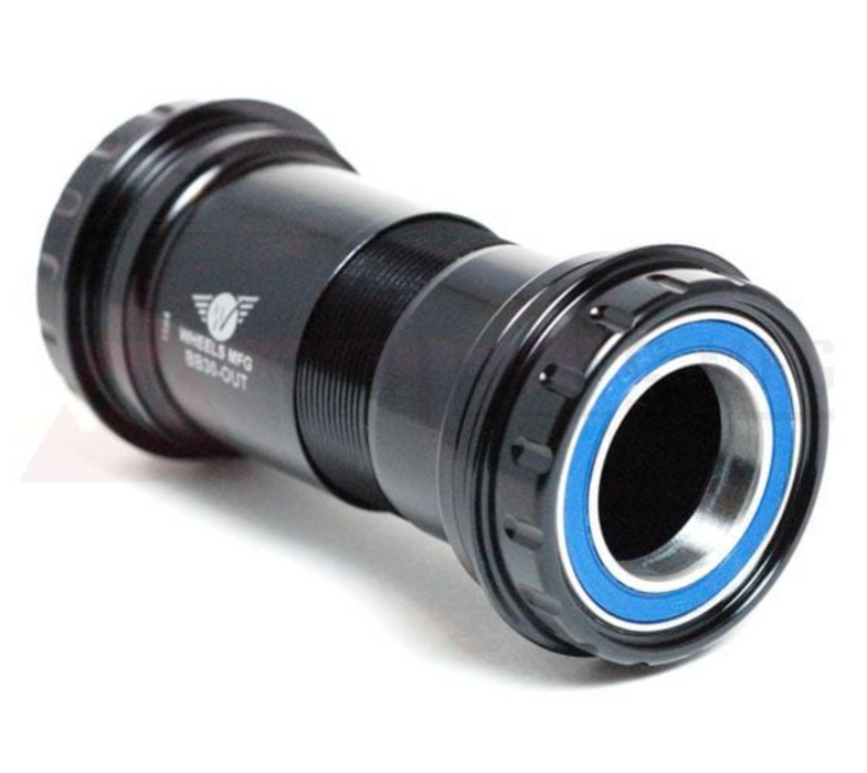 Wheels MFG BB30 Outboard ABEC-3 BB for 24mm Cranks (Shimano) Black