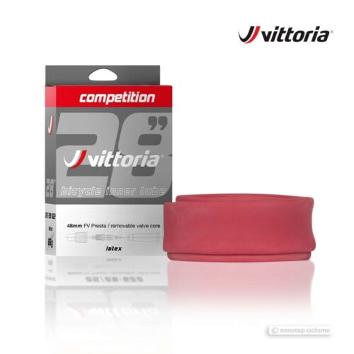 Vittoria Competition Latex Road Bicycle Inner Tube 700x19-23c Presta Valve 48mm