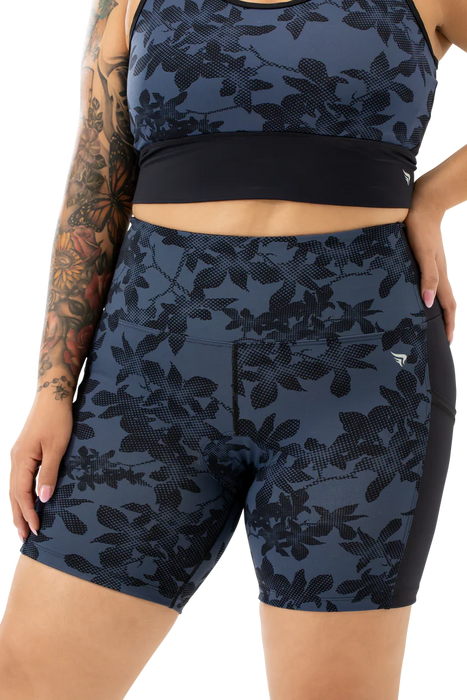 Perspective Seamless 7" Cycling Short Shadow Flower