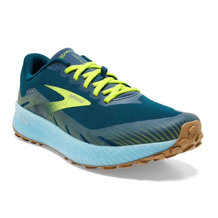 Brooks Men's Catamount Speed Running Shoes - Blue/Lime/Biscuit Size 9