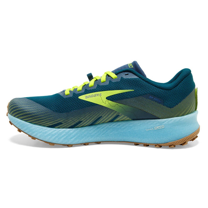 Brooks Men's Catamount Speed Running Shoes - Blue/Lime/Biscuit Size 9