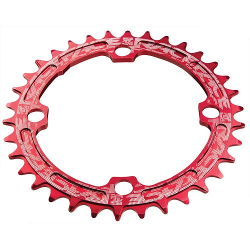 Race Face Narrow Wide 38T 104BCD 4-Bolt Red MTB Single Chainring
