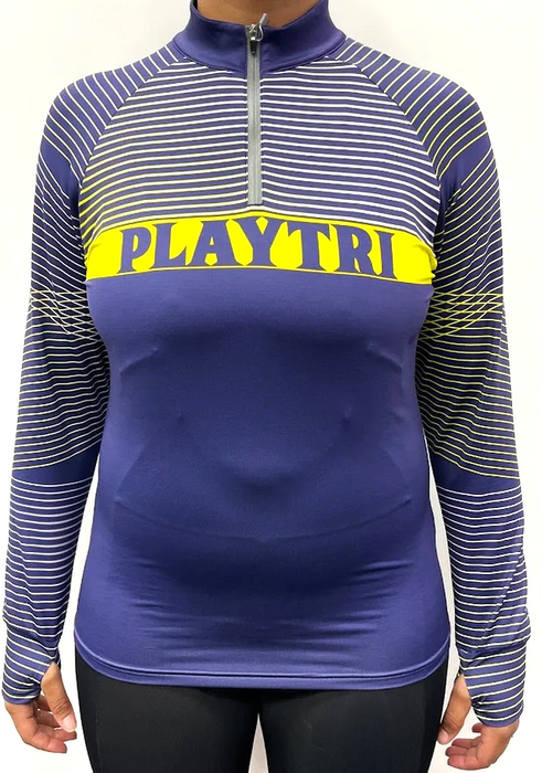 Playtri Women's Quarter Zip Performance Pullover
