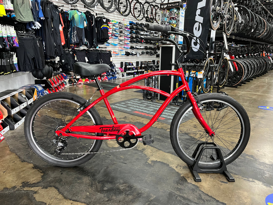 Tuesday Cycles June 7 7-Speed - Red  Demo 2021