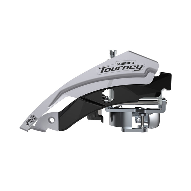 Shimano Tourney FD-TY600-L3 Front Derailleur - 3x6/7/8, Top-Swing, Dual-Pull, Band Type (31.8/34.9mm Compatible), CS-Angle 63-66, For 42T, CL: 47.5/50mm