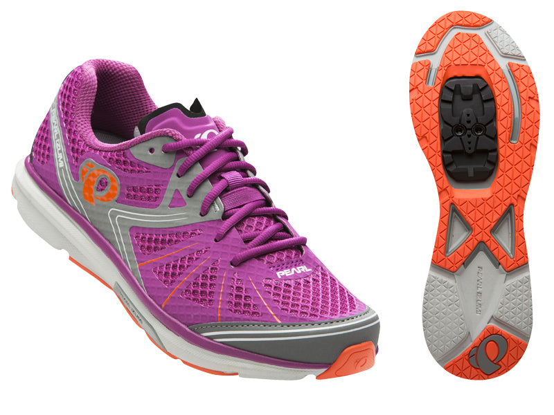 Pearl iZUMi Women's X-Road Fuel IV MTB Shoes - Purple Wine/Shadow Grey