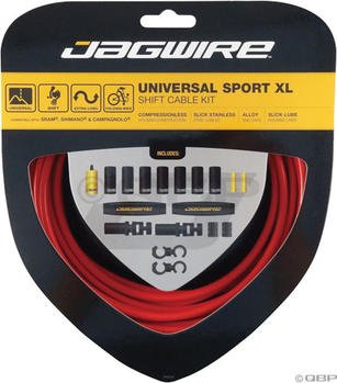 Jagwire Universal Sport Shift XL Cable Kit, Red