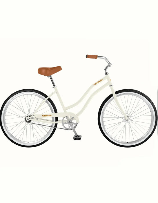 Retrospec Women's Chatham Beach Cruiser 1-Speed 26" - Eggshell 2022