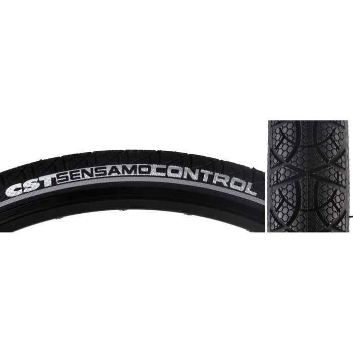 CST Sensamo Control Tire - 700 x 28x1 5/8x1 3/8, Wire, Reflective Sidewall