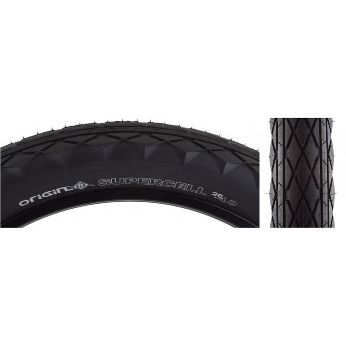 Origin8 Supercell Tire - Wire, BK/BK
