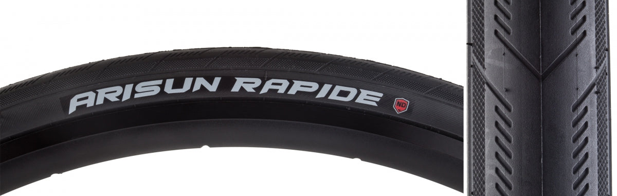 Arisun Rapide Road Tire - 700 x 28, Clincher, Wire, Black