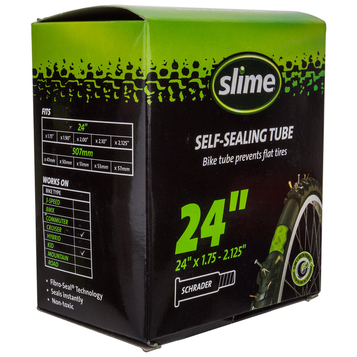 Slime Schrader Valve Self Sealing Inner Tube 24x1.75-2.125