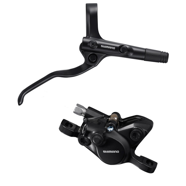 Shimano Alivio BL-MT200/BR-MT200 Disc Brake and Lever - Rear, Hydraulic, Post Mount, Resin Pads, Black
