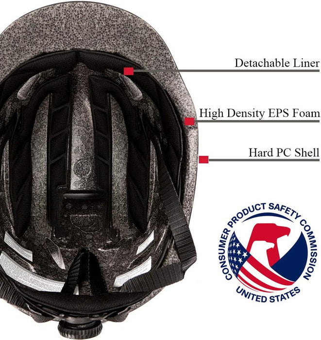 ZVRU Urban Bike Helmet with Built in Light