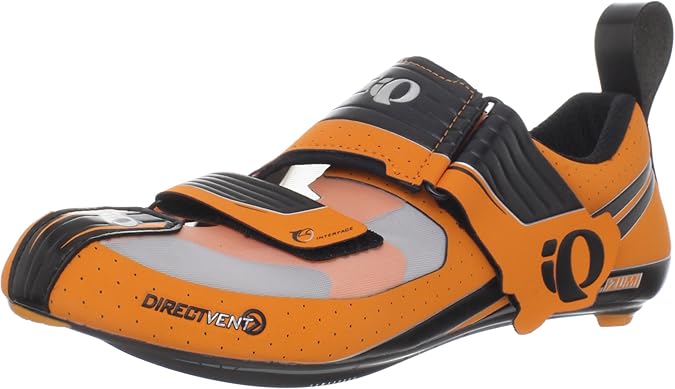 Pearl iZUMi Men's Tri Fly Octane Triathlon Shoes - Size 38.5 Safety Orange/Black