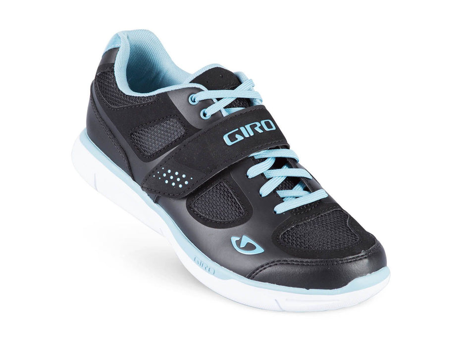Giro Women's Whynd Mountain Bike Shoes - Size 40, Black/White/Milky Blue