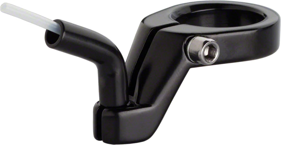 Problem Solvers Seatpost Clamp on Cable Hanger with Noodle, 25.4mm, Black