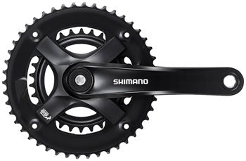 Shimano FC-TY-501-2 Crankset - 175mm, 7/8-Speed, 46-30t, Riveted, Square Taper JIS Spindle Interface, Black