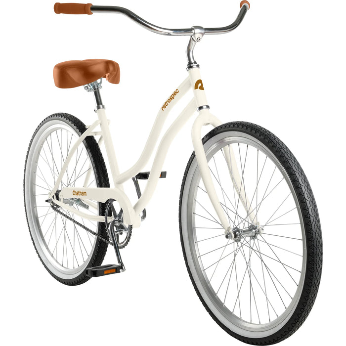 Retrospec Women's Chatham Beach Cruiser 1-Speed 26" - Eggshell 2022