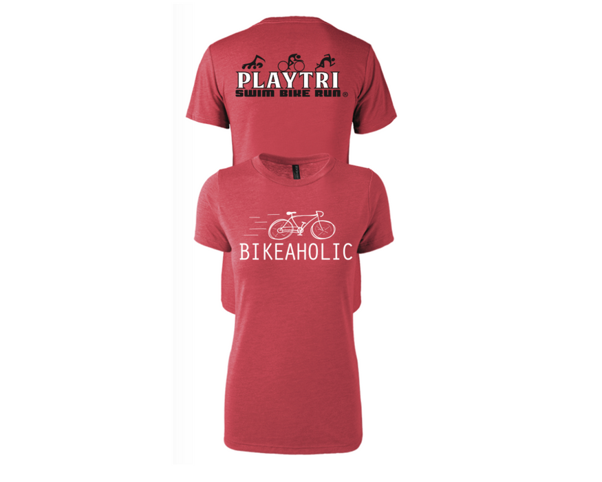 Playtri Women's T-Shirt "Bikeaholic"