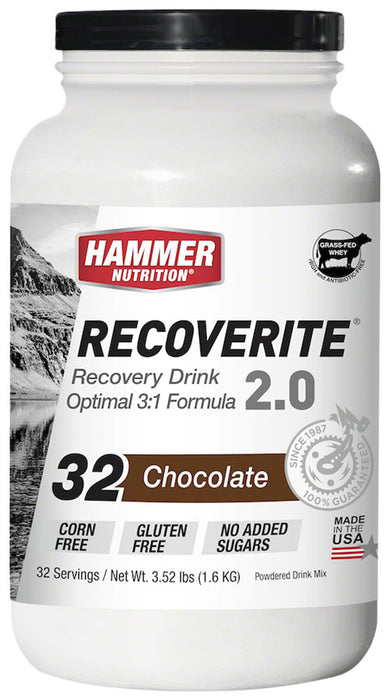 Hammer Nutrition Recoverite 2.0 Recovery Drink - Chocolate, 32 Serving