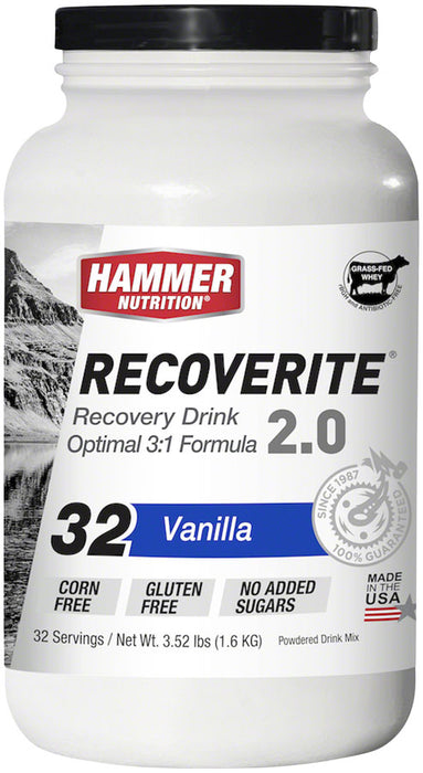 Hammer Nutrition Recoverite 2.0 Recovery Drink - Vanilla, 32 Serving