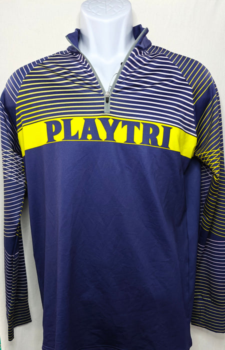 Playtri Men's Quarter Zip Performance Pullover